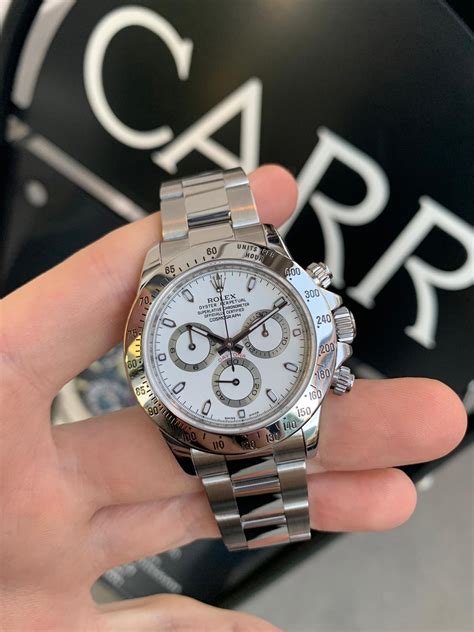 price rolex cosmograph daytona steel|Rolex 116520 white.